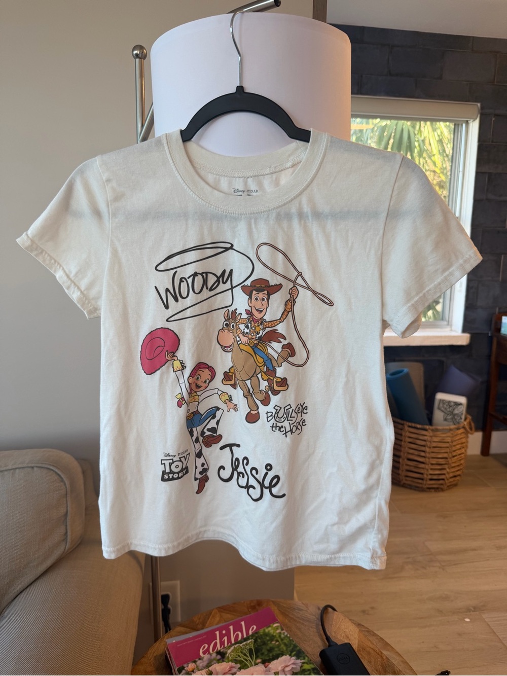 Disney Cream Toy Story Woody & Jessie Graphic Tee